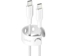 Panzer Glass Kabelis USB PanzerGlass USB-C - USB-C 2 m Baltas (EM85432)