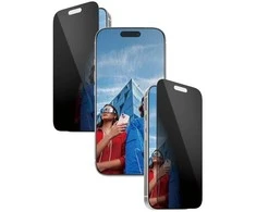 „Panzer Glass“ itin plataus diametro „EasyAligner“ privatumo stiklas, skirtas „iPhone 17 Pro“