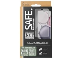 Panzer Glass „PanzerGlass SAFE. by ®“ ekrano apsauga su juodu rėmeliu „Honor X9c 5G“ | „Magic7 Lite 5G“ | Itin platus dėklas, „Honor“, „Honor - X9c 5G“, „Honor - Magic7 Lite 5G“, sausas klijavimas, atsparus įbrėžimams, atsparus smūgiams, permatomas, 1 vnt.