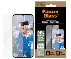 Panzer Glass PanzerGlass ekrano apsauga Samsung Galaxy S25 Plus itin plataus kampo, permatoma