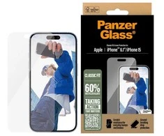 Panzer Glass PanzerGlass ekrano apsauga Apple iPhone 16, Classic Fit (skaidri)