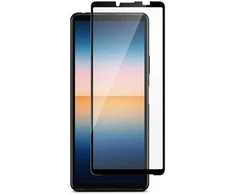 Panzer Sony Xperia 10 III pilnai priglundantis stiklas, juodas