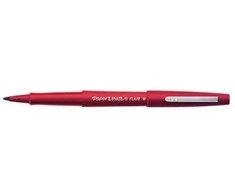 Papermate Flair, Raudona, Medium, Raudona, Vanduo-based ink, 1 mm, Metal