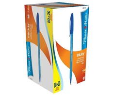 Papermate Inkjoy 100, Segtukas, Lipnus tušinukas, Mėlynas, 100 vnt., Vidutinio dydžio