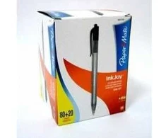Papermate Vienkartiniai rutuliniai rašikliai „Paper Mate Ink Joy“, juodi (S0977430), pakuotėje 100 vnt.