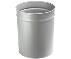 Šiukšlių dėžė Twinco, metalinė, 20 l, aliuminio pilka