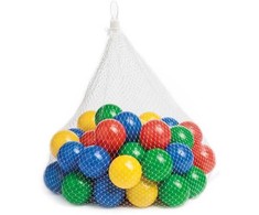 Paradiso Toys Plastmasiniai žaidimo kamuoliukai BATH BALLS, įvairių spalvų, 50 vnt