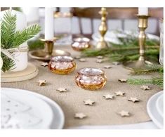 Party Deco Arbatinės žvakidės laikiklis 3 cm, rožinio aukso spalvos