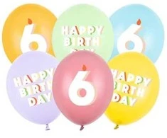 Party Deco Balionų puokštė Su gimtadieniu 6 metai