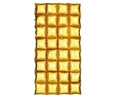 Party Deco Folinis balionas-siena auksinės spalvos 55x110cm