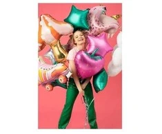 Party Deco Folinis balionas "Rožinė žvaigždė" 48cm