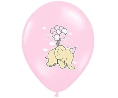 Party Deco Balionai "Drambliukas" rožiniai 30cm 6 vnt