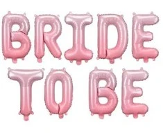Party Deco Folinis balionas "Bride to be" rausvas 45*350cm