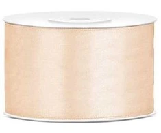 Party Deco Juostelė satino 38mm/25m kreminė