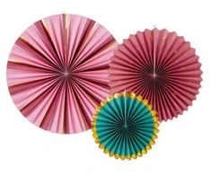 Kalėdinė dekoracija PartyDeco Dekoratyvinės rozetės, bordo, 26-43 cm vienas dydis () - 4900 vnt.