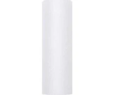 Party Deco Dekoratyvinis tiulis, paprastas, baltas, 0,15 x 9 m. Universalus
