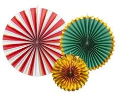 Party Deco PartyDeco dekoratyvinių rozečių mišinys 26-43 cm A3 09981