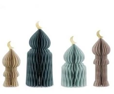 Party Deco Eid Mubarak popierinės servetėlės, 4 vnt.