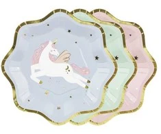 PartyDeco Talerzyki Vienaragis mix 18x18 A6 TPP94 52192
