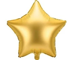 Party Deco Folijos balionas žvaigždė 48 cm auksinis