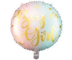 Party Deco Folinis balionas "Boy or Girl" 35cm