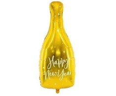 Party Deco Folinis balionas "Happy new year" butelis