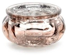 Party Deco Arbatinės žvakidės laikiklis 3 cm, rožinio aukso spalvos