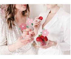 PartyDeco Keksiukų papuošimai Gėlės, 13-14,5cm