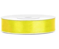 Party Deco Juostelė satino 12mm/25m geltona