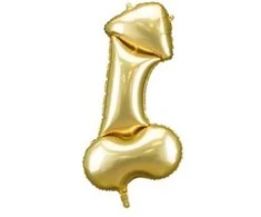 Party Deco Auksinis folijos balionas „Žmogus su šlapimu“