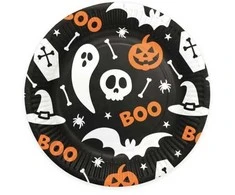 Party Deco Helovino Boo lėkštės