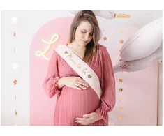 Party Deco Juosta būsimai mamai šviesiai rožinė 75 cm