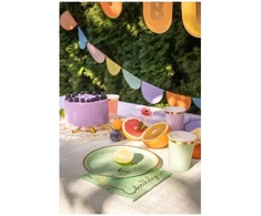 Party Deco Kartoniniai puodeliai su auksiniu kraštu, 6 vnt.