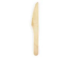 Party Deco Mediniai įrankiai peiliai 16.5cm 100 vnt