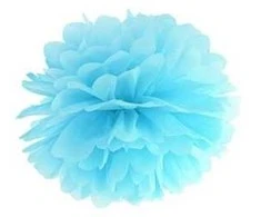 Party Deco Pomponas melsvas 25 cm