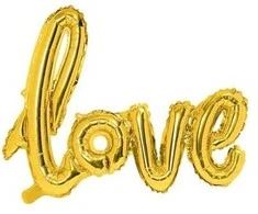 Party Deco Folinis balionas "love" auksinis 73&amp;59cm
