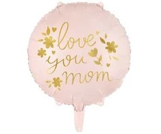 Party Deco Folinis balionas "Love you mom" 45cm