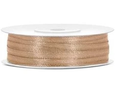 Party Deco Juostelė satino 3mm/50m auksinė