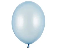 Party Deco Šviesiai mėlyni balionai, 100 vnt. metallic 5"