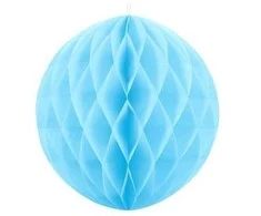 Party Deco Korėtas apvalus papuošimas 40cm 1 vnt melsvas
