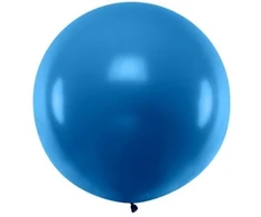 Party Deco Balionas 1m skersmens mėlynas matinis
