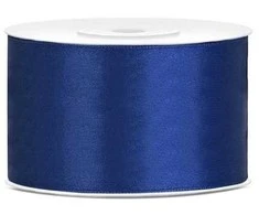 Party Deco Juostelė satino 38mm/25m tamsiai mėlyna