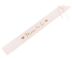 Party Deco Juosta būsimai mamai šviesiai rožinė 75 cm