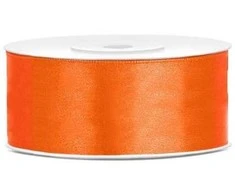Party Deco Juostelė satino 25mm/25m oranžinė