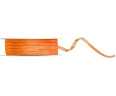 Party Deco Oranžinė atlasinė juostelė, 3 mm