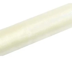 Party Deco PartyDeco ORGANZA DECK CREAM SMOOTH 0,16X9M FOL