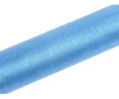 Party Deco Organza Smooth, mėlyna, 0,16 x 9 m, vieno dydžio