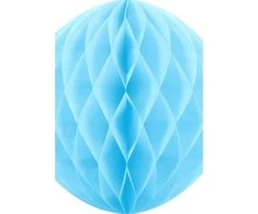 Party Deco Korėtas apvalus papuošimas 30cm 1 vnt melsvas