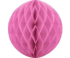 Party Deco Korėtas apvalus papuošimas 30cm 1 vnt tamsiai rožinis