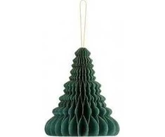 „Party Deco“ popierinis Kalėdų eglutės papuošalas, butelis žalias, 20 cm, vienas dydis